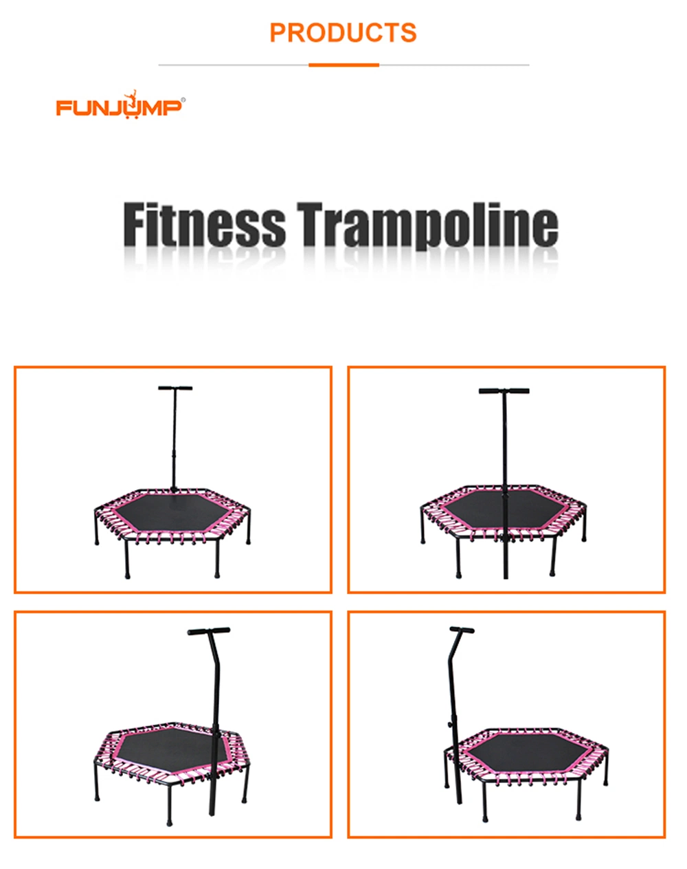 Funjump Wholesale High Quality Fitness Gym Exercise Cheap Trampoline