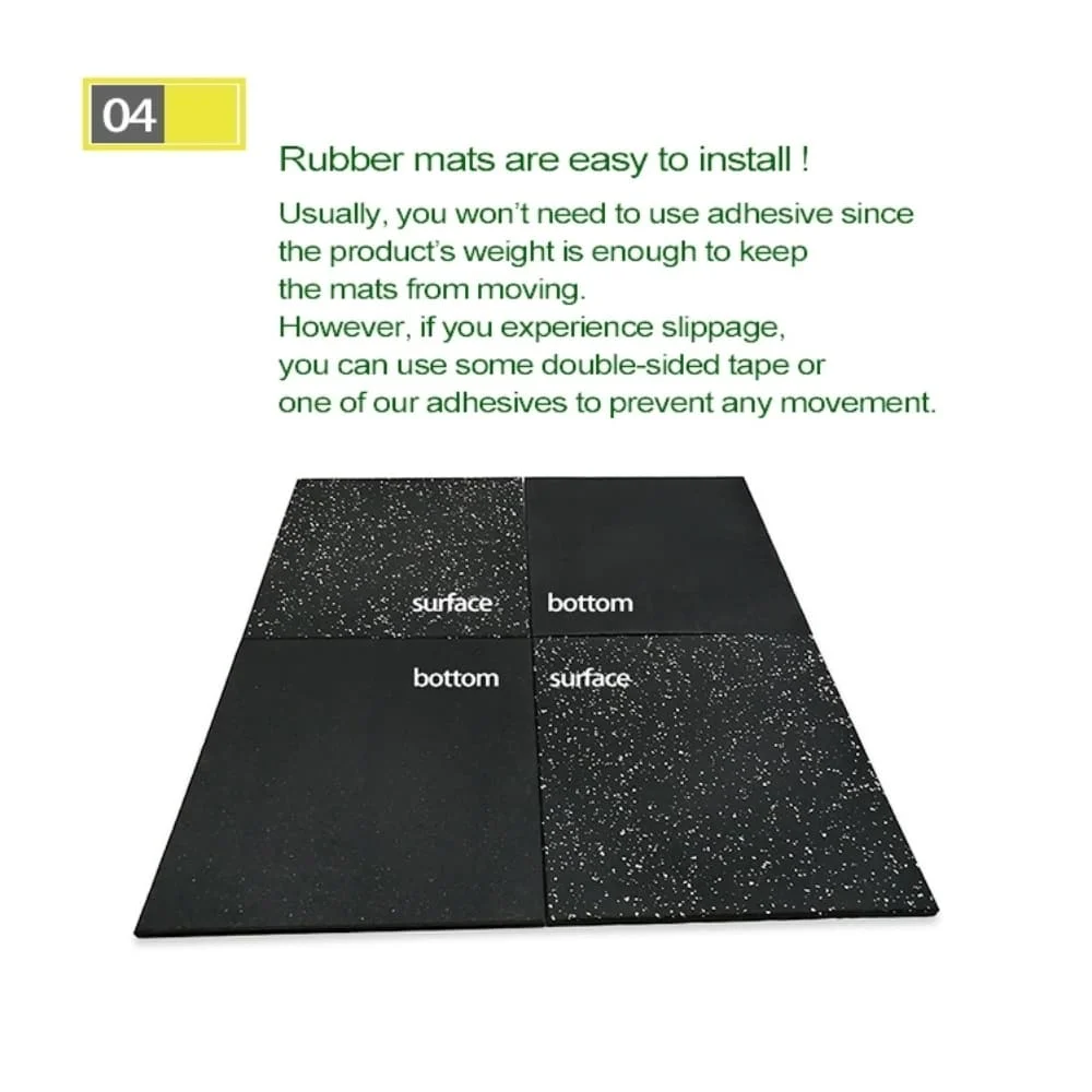 Wear Resistance Rubber Sheet Rubber Floor Tiles Rubber Flooring Mats for Gym Sports School Playground