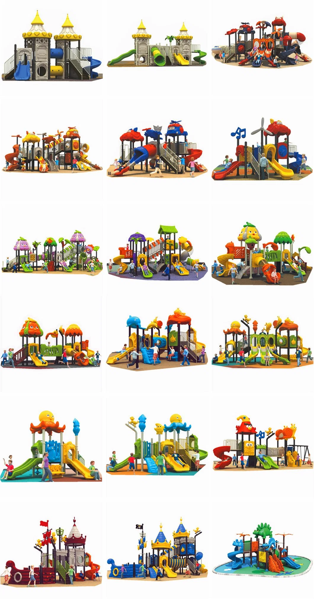 Customized Large Outdoor Children&prime;s Amusement Park Slide Playground Climbing Frame