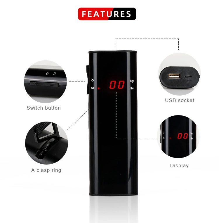 New Arrival 6500mAh Power Bank Portable Digital Luggage Scale