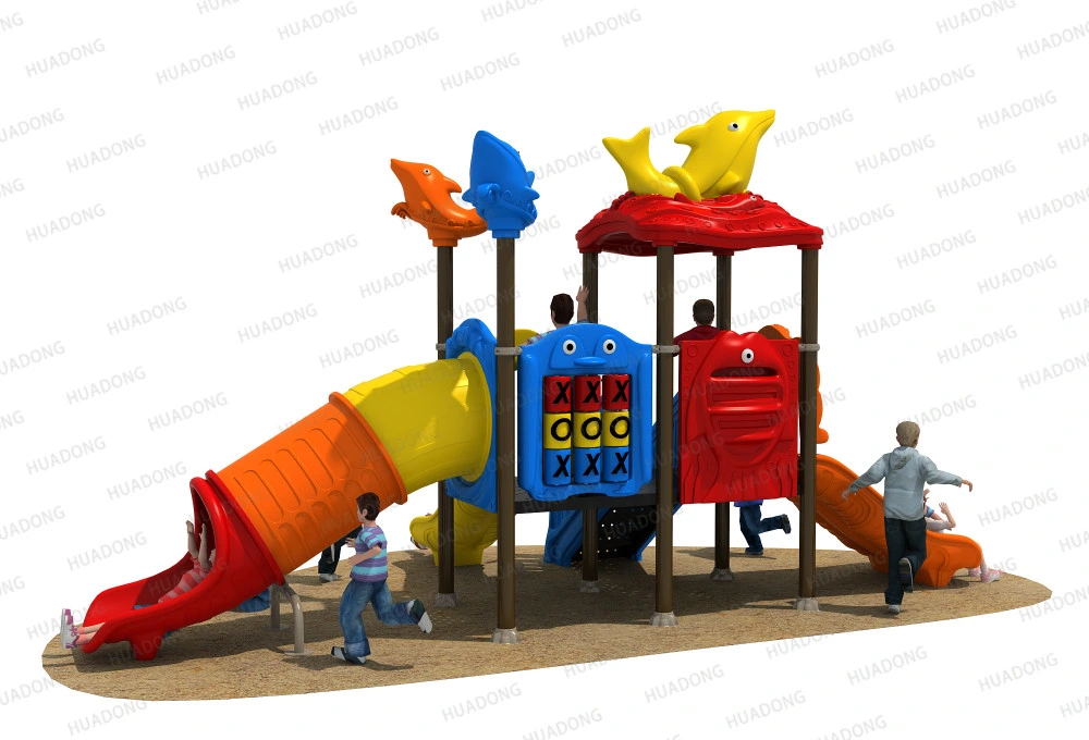 Animal Paradise Series Small Outdoor Playground Plastic Kids Slide Equipment