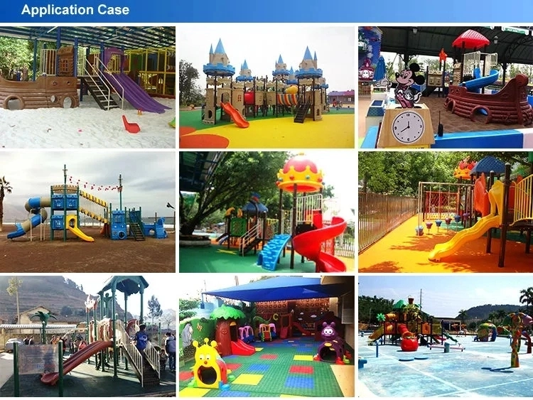 Outdoor Children Play Area Playground Equipment Slides with Swing Set