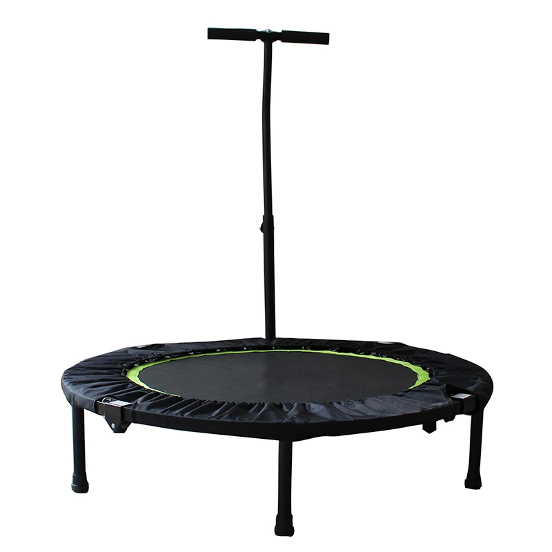 Funjump 51inch Indoor Hexagonal Bungee Fitness Mini Trampoline with Handle