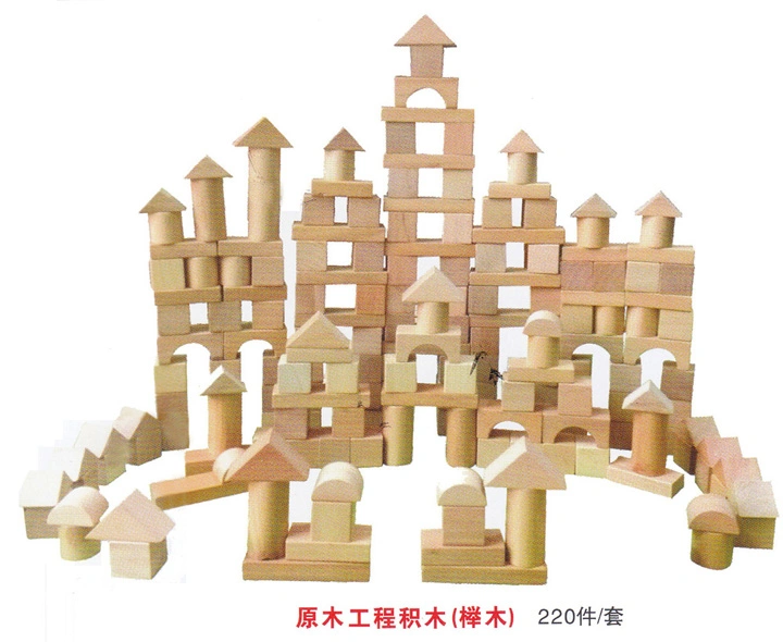 Carbonized Wood Large Size Outdoor Children Building Blocks for Children