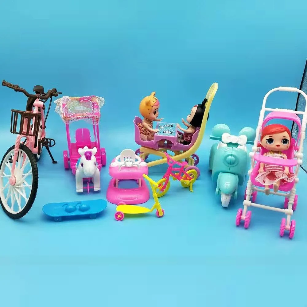 Plastic Toy Doll Accessory Rocking Horse Toy for Mini Doll