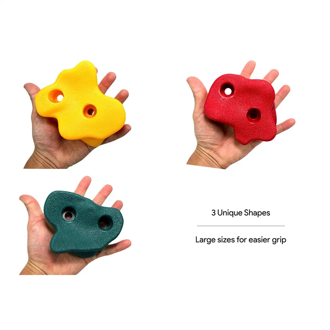 Playground Accessories Multi-Colored Wear Resistant Children Rock Climbing Holds
