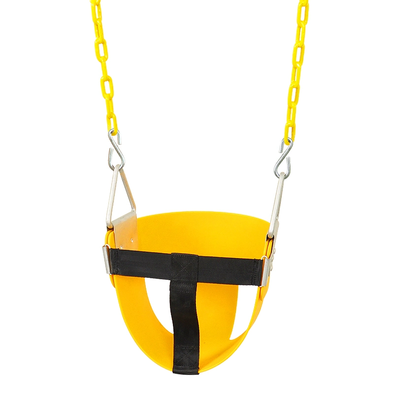 High Back Half Bucket Bucket Swing for Toddler with Chain