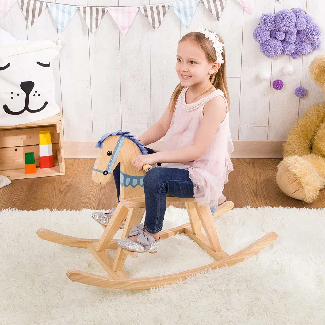 Rattan-Weaved Rocking Horse Eco-Friendly