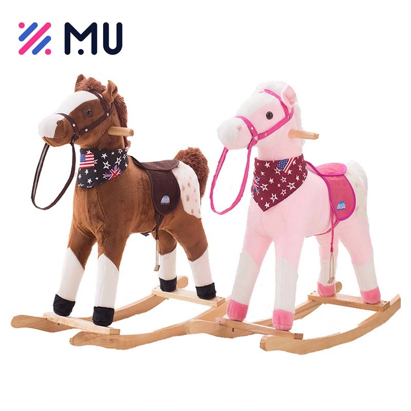 Wholesale Children Wooden Horse Riding Unicorn Rocker Animal Toy for Kid