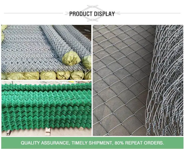 Cheap Galvanized Diamond Wire Netting PVC Chain Link Fence for Seaside Fence