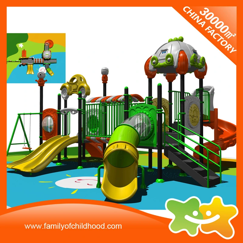 Children Outdoor Equipment Plastic Slide Swing Set for Sale