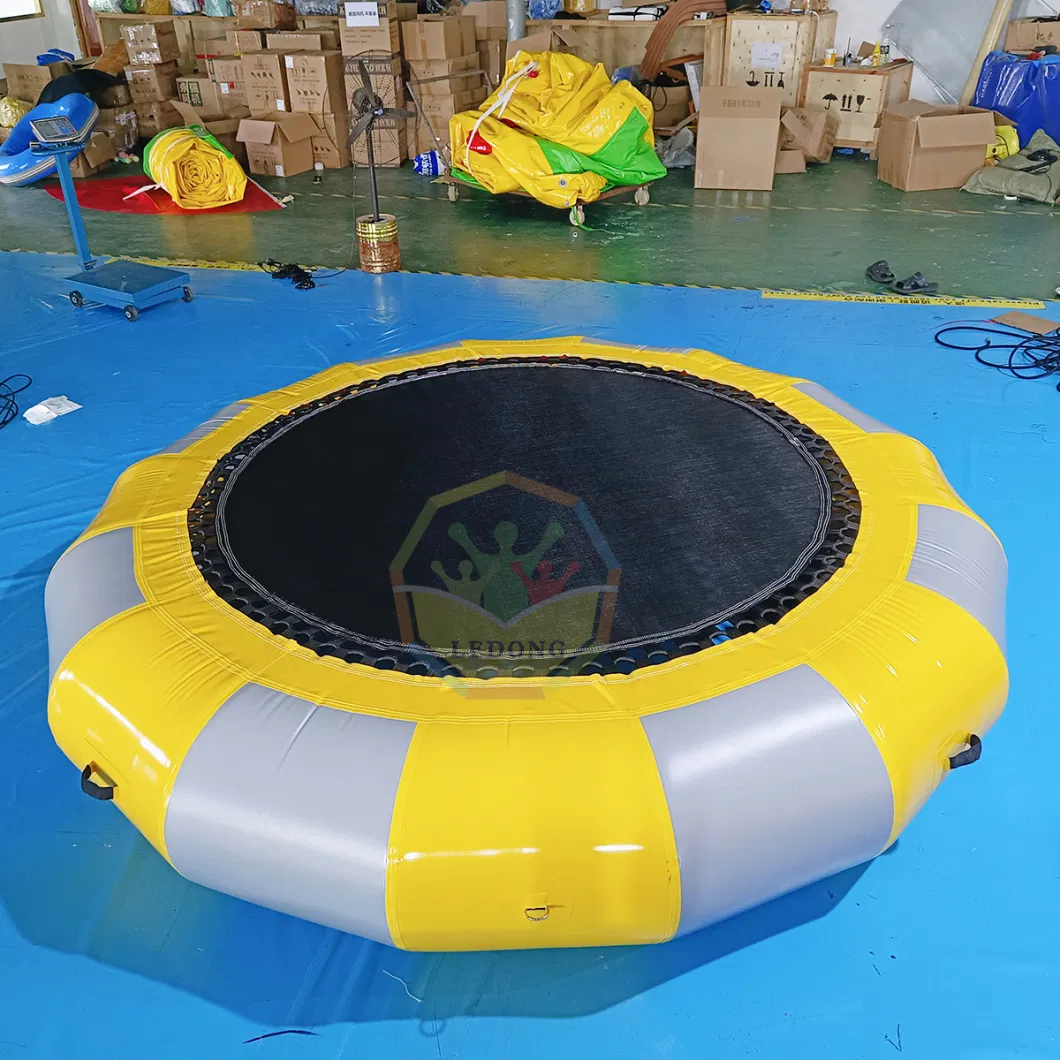 Customized Outdoor Playground Inflatable Trampoline Bouncy Inflatable Water Trampoline