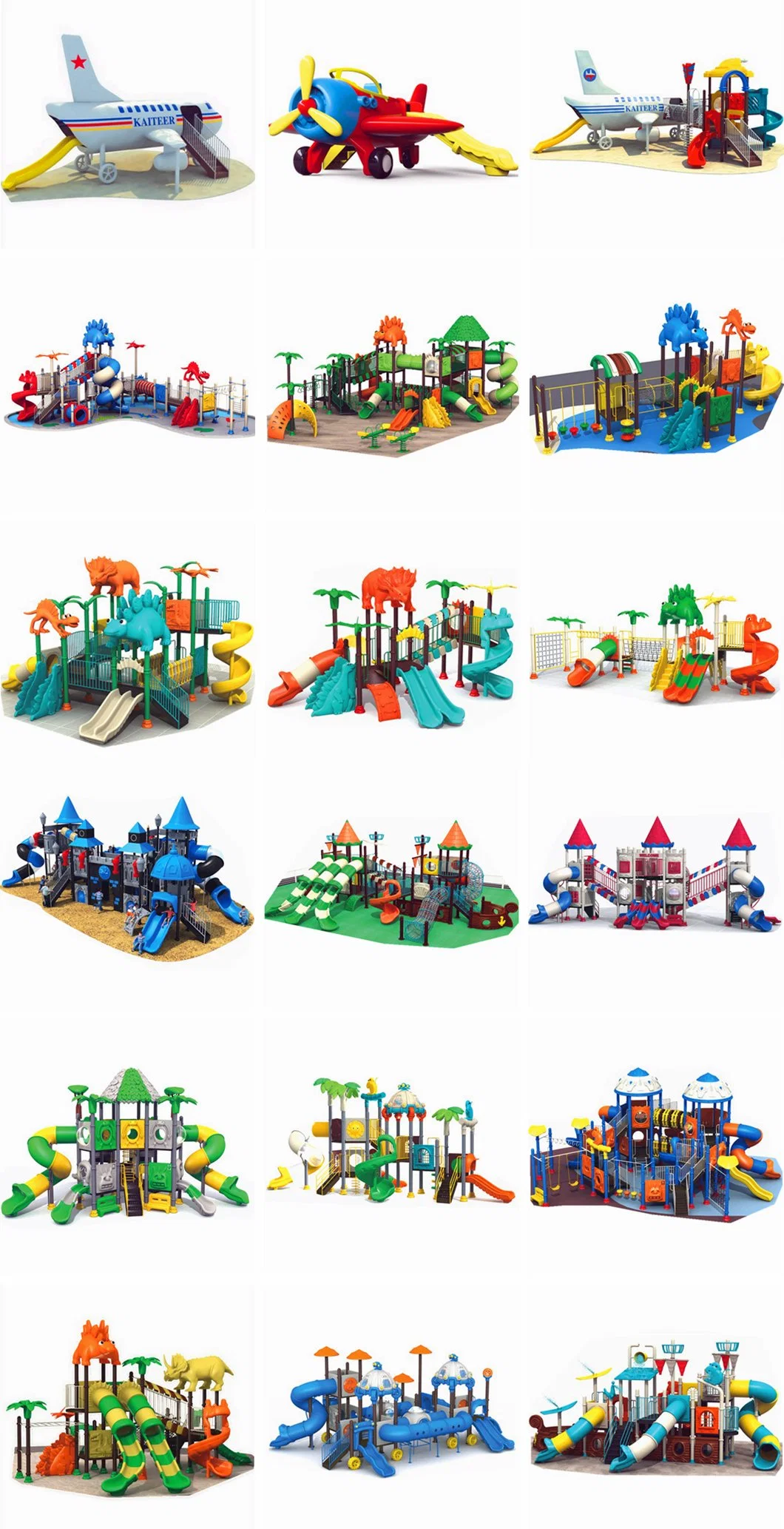 Customized Large Outdoor Children&prime;s Amusement Park Slide Playground Climbing Frame