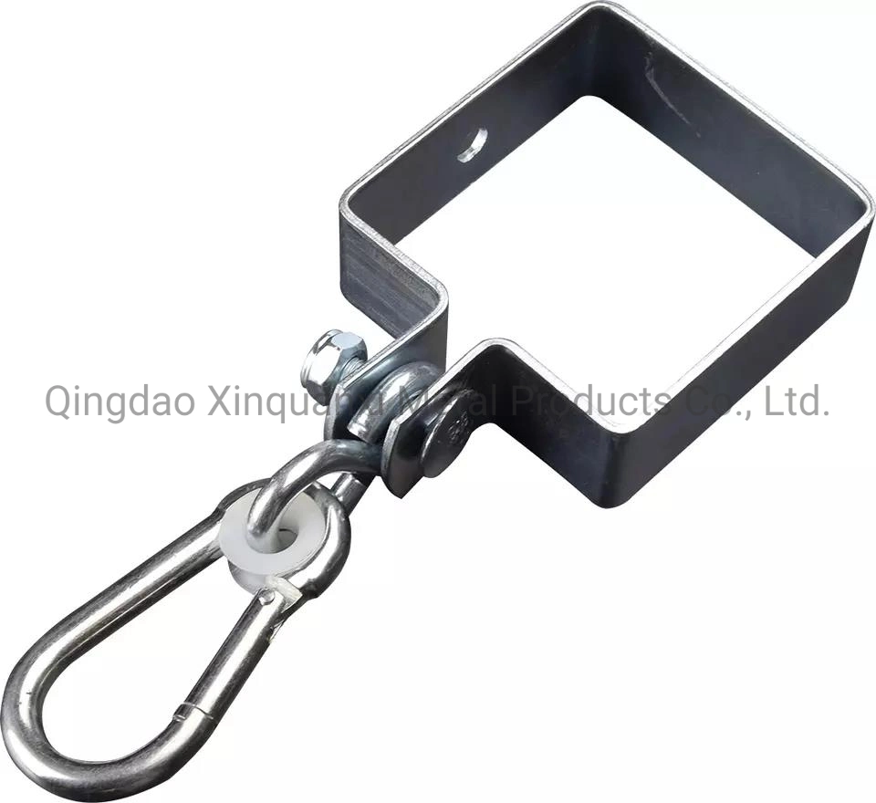 Round Swing Hook Outdoors Hangers Playground Equipment Carabiner D Clamp for Timber Swing Clamp Hook