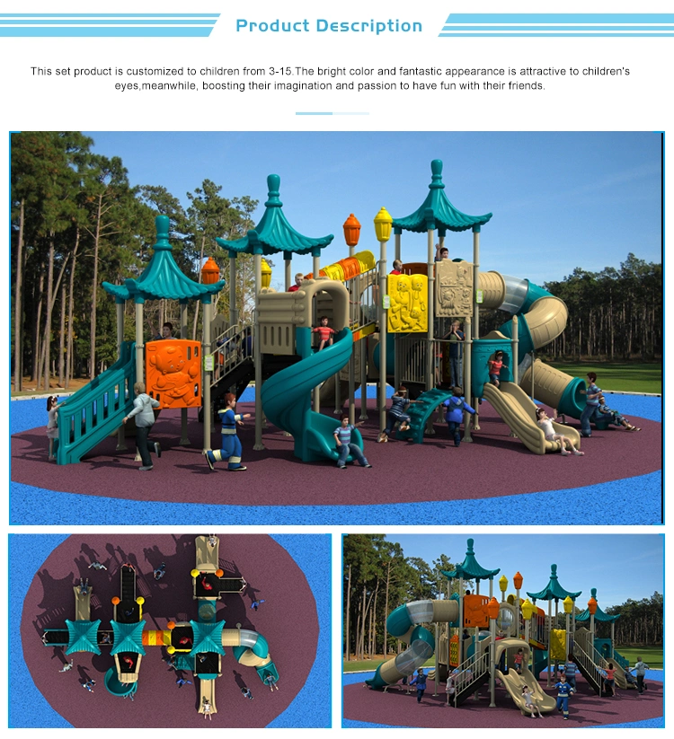 Interesting Outdoor Play Park Kids Plastic Tube Slide Sliding Board