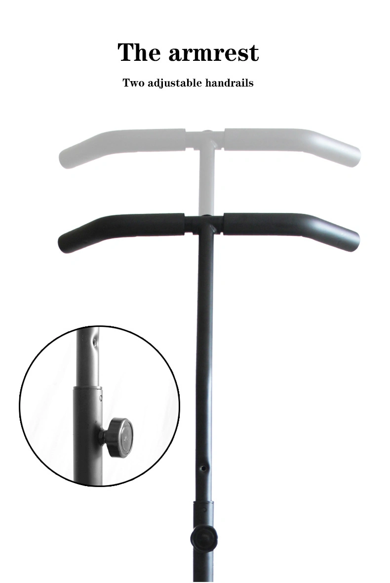 Adjustable Handle Bar Trampoline for Fitness Rebounding