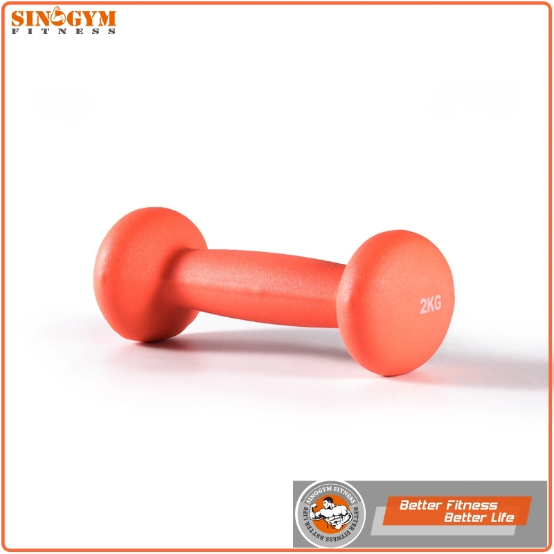 Neoprene Coated Straight Handle Oval End Dumbbell