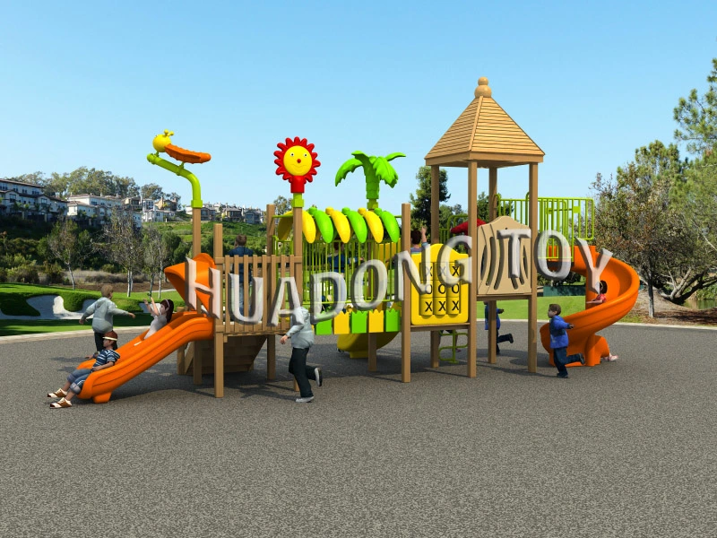 2023 Wooden Children Outdoor Play Slides