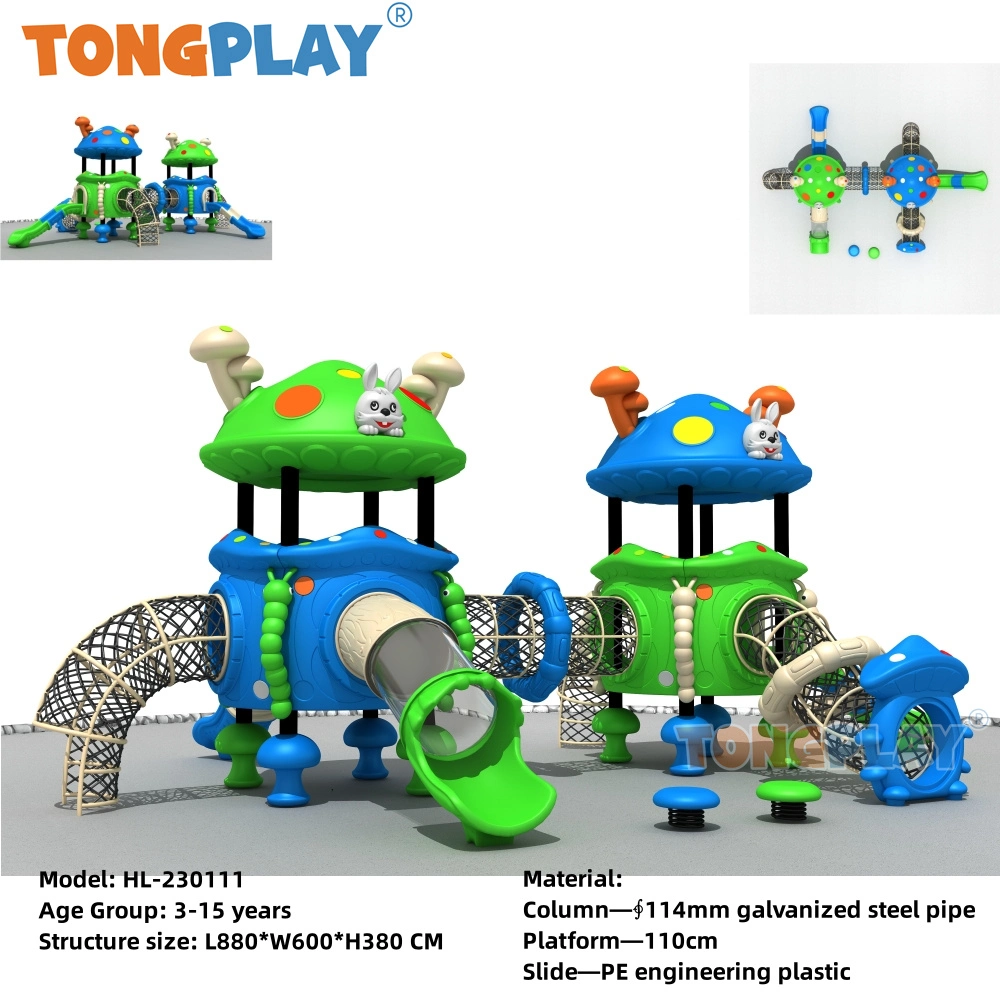 Tongplay Best Outdoor Slide for Kids Plastic Slide Climbing Frame Kids Park Games Kindergarten Slide