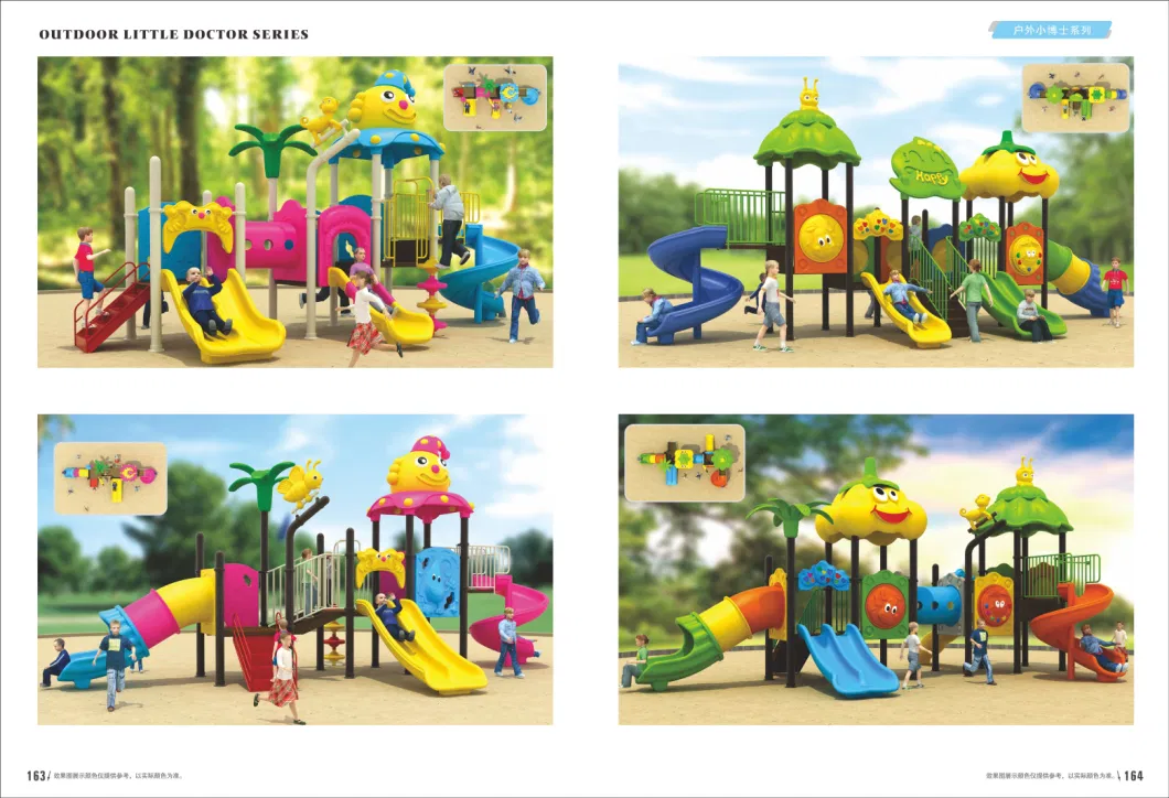 New Design Outdoor Wooden Playground with Slide