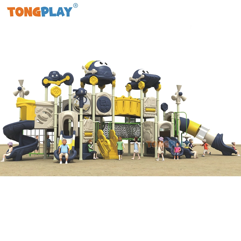 Manufacturer Amusement Park Facilities Plastic Slide Used Commercial Outdoor Playground Kids Equipment Tube Slide Set