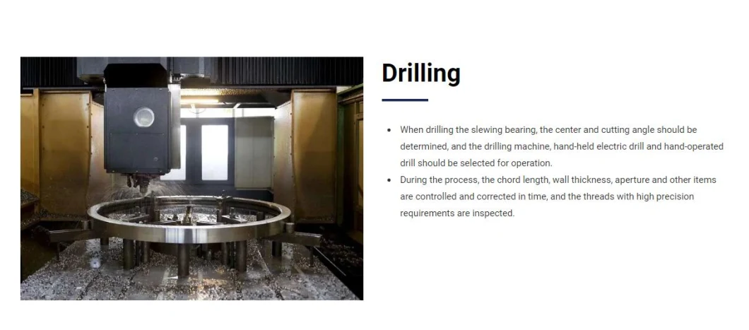 Zk. 22.0800.100-1sppn Custom Made Rotary Drill Machine Swing Circle Heavy Duty Turntable Bearing