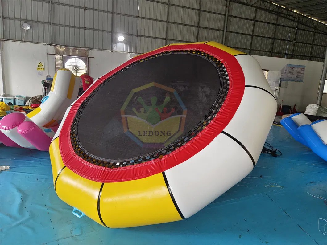 Customized Outdoor Playground Inflatable Trampoline Bouncy Inflatable Water Trampoline