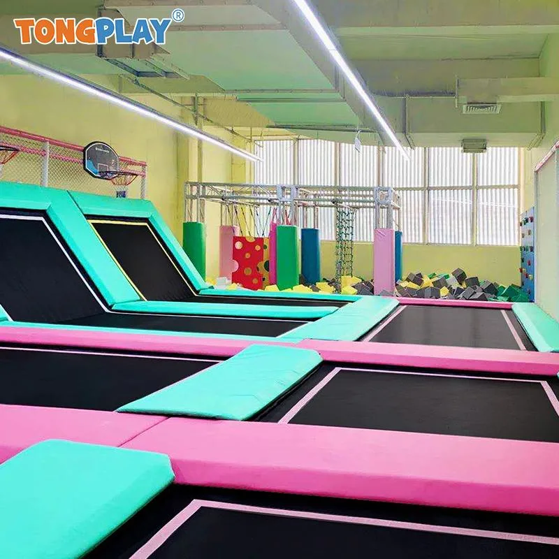 Indoor Trampoline Park Soft Play Equipment Fitness Play Indoor Gymnastic Trampoline