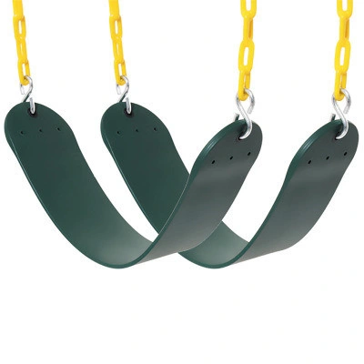 Chain Seat Swing Playground Outdoor Heavy-Duty Plastic-Coated Ci16253