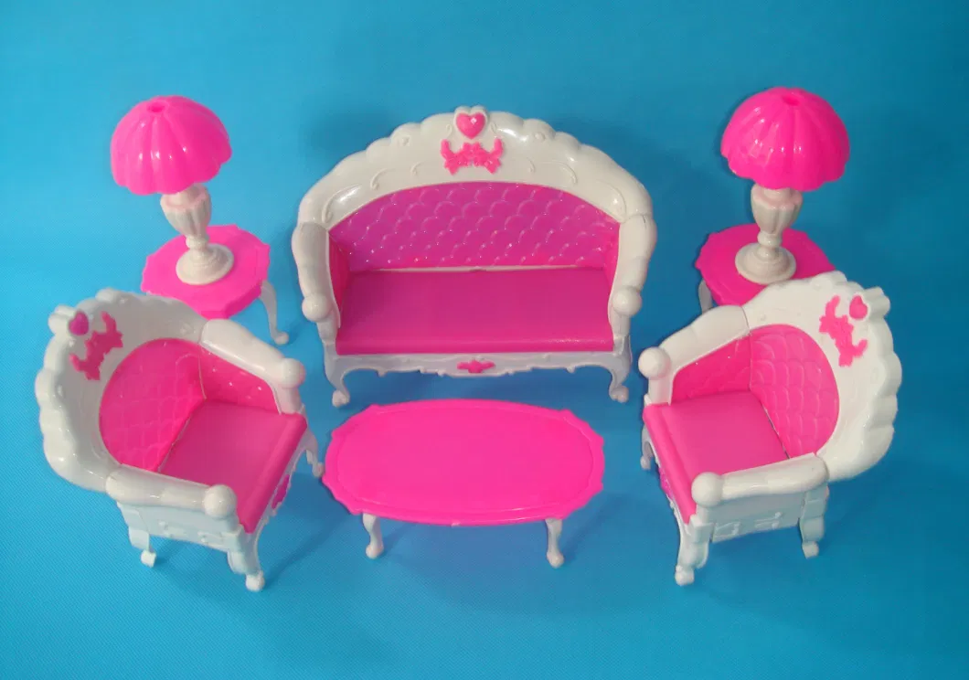 Beilinda Brand Plastic Toy Doll Furniture Bed for 1/6 Doll