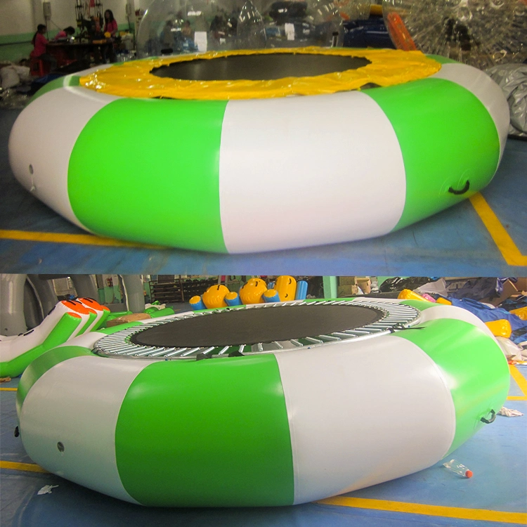 Popular Inflatable Floating Water Jumping Bed Inflatable Water Trampoline