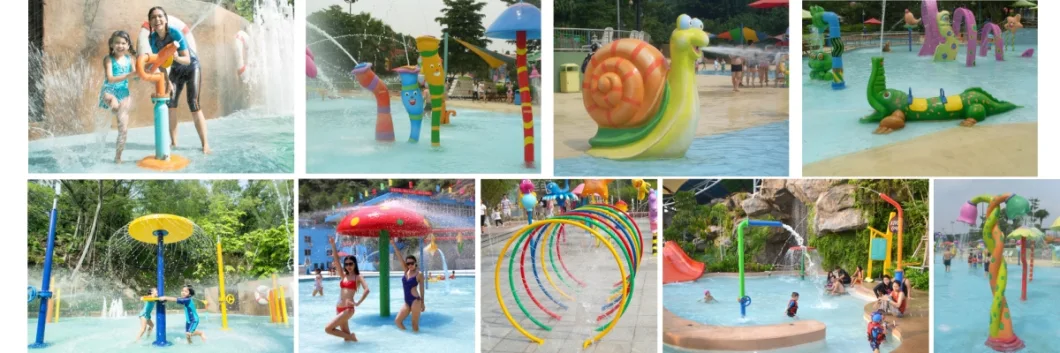 Water Play Equipment Outdoor Swimming Pool Wave Combination Slide for Child and Adult