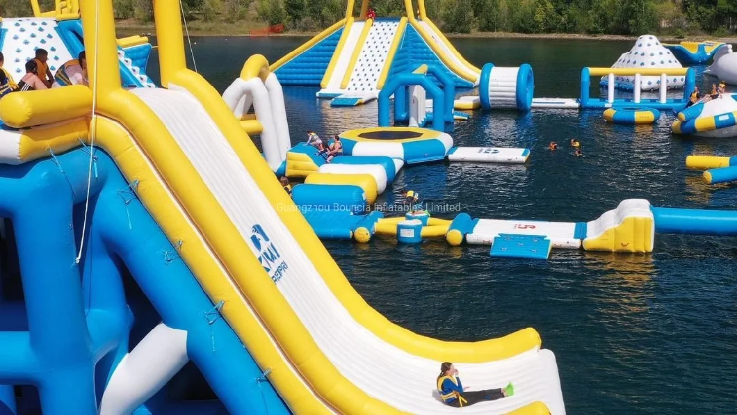 200 Persons Inflatable Water Park Floating Water Park Aqua Sports Equipment for Lake