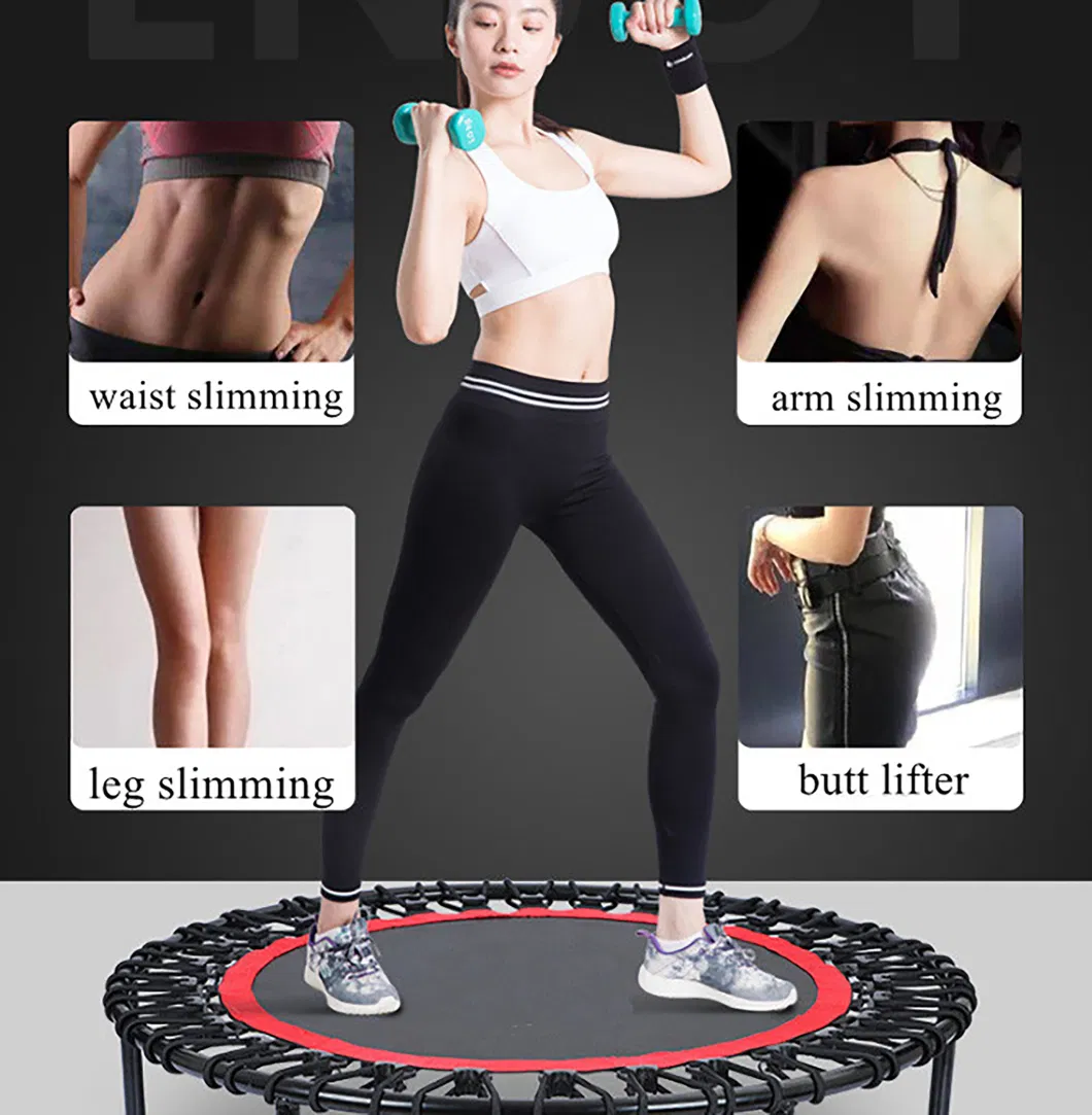 Trampoline 48 Inch Mini Exercise Trampoline for Adults or Kids - Indoor Fitness Rebounder Trampoline with Safety Pad