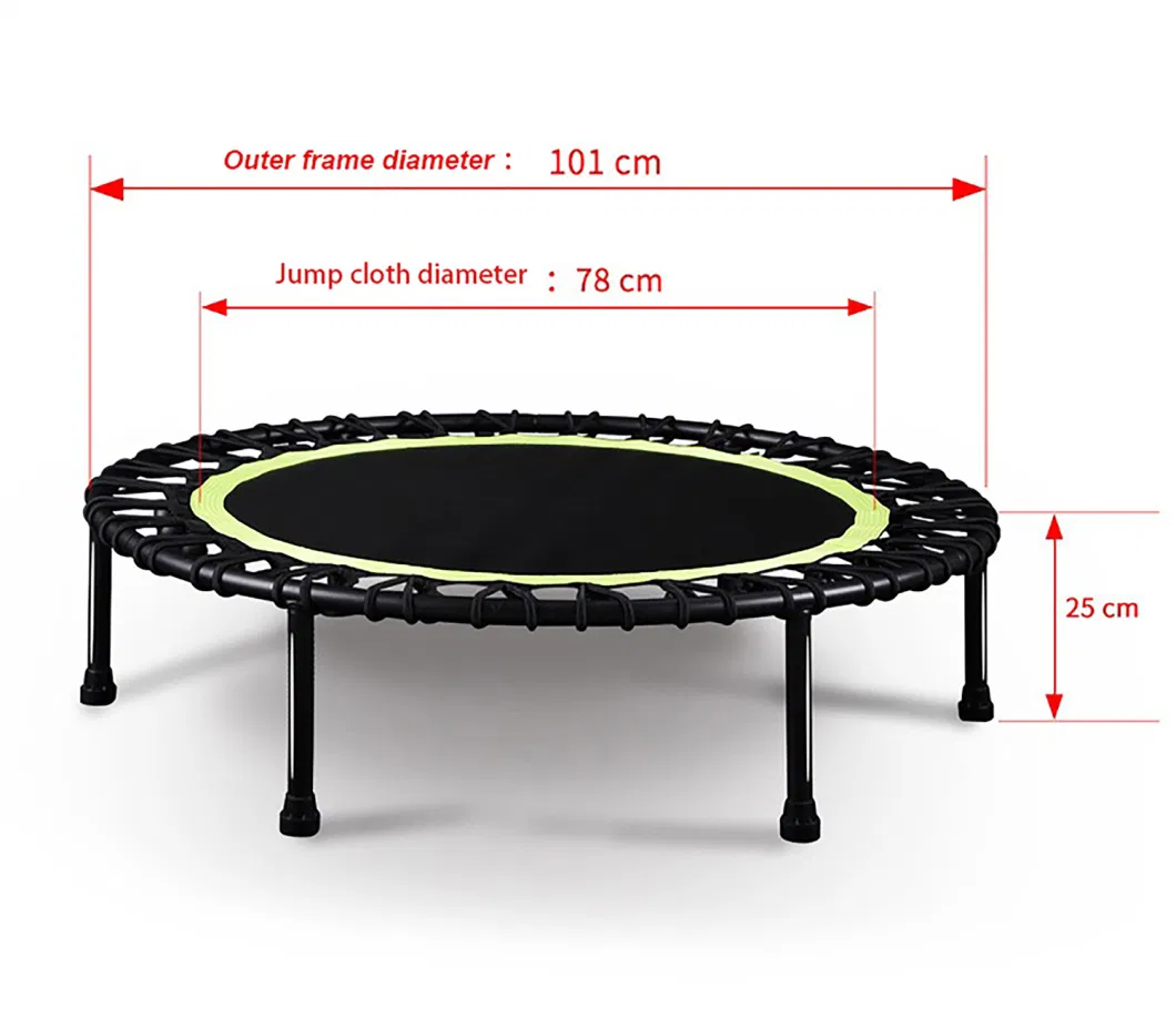 Trampoline 48 Inch Mini Exercise Trampoline for Adults or Kids - Indoor Fitness Rebounder Trampoline with Safety Pad