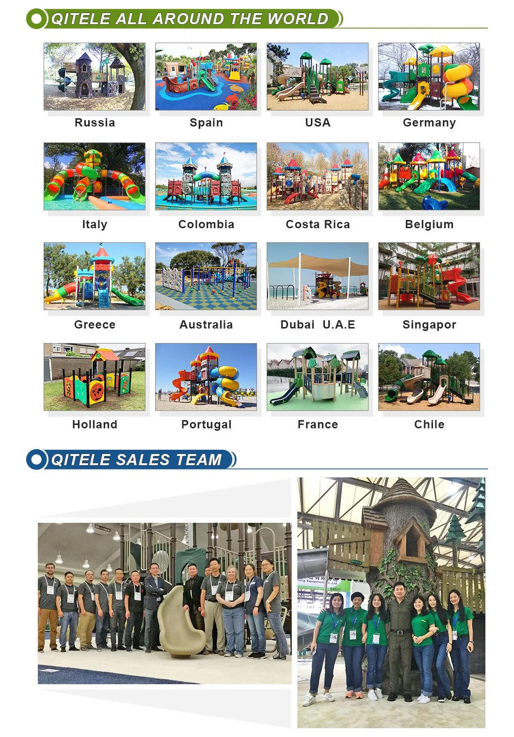 Amusement Park Outdoor Playground Equipment and Plastic Slide (TH-001)