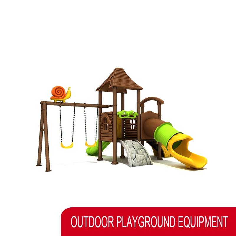 Cheap Price Swingset Playground Outdoor Equipment Children Plastic Outdoor Playground