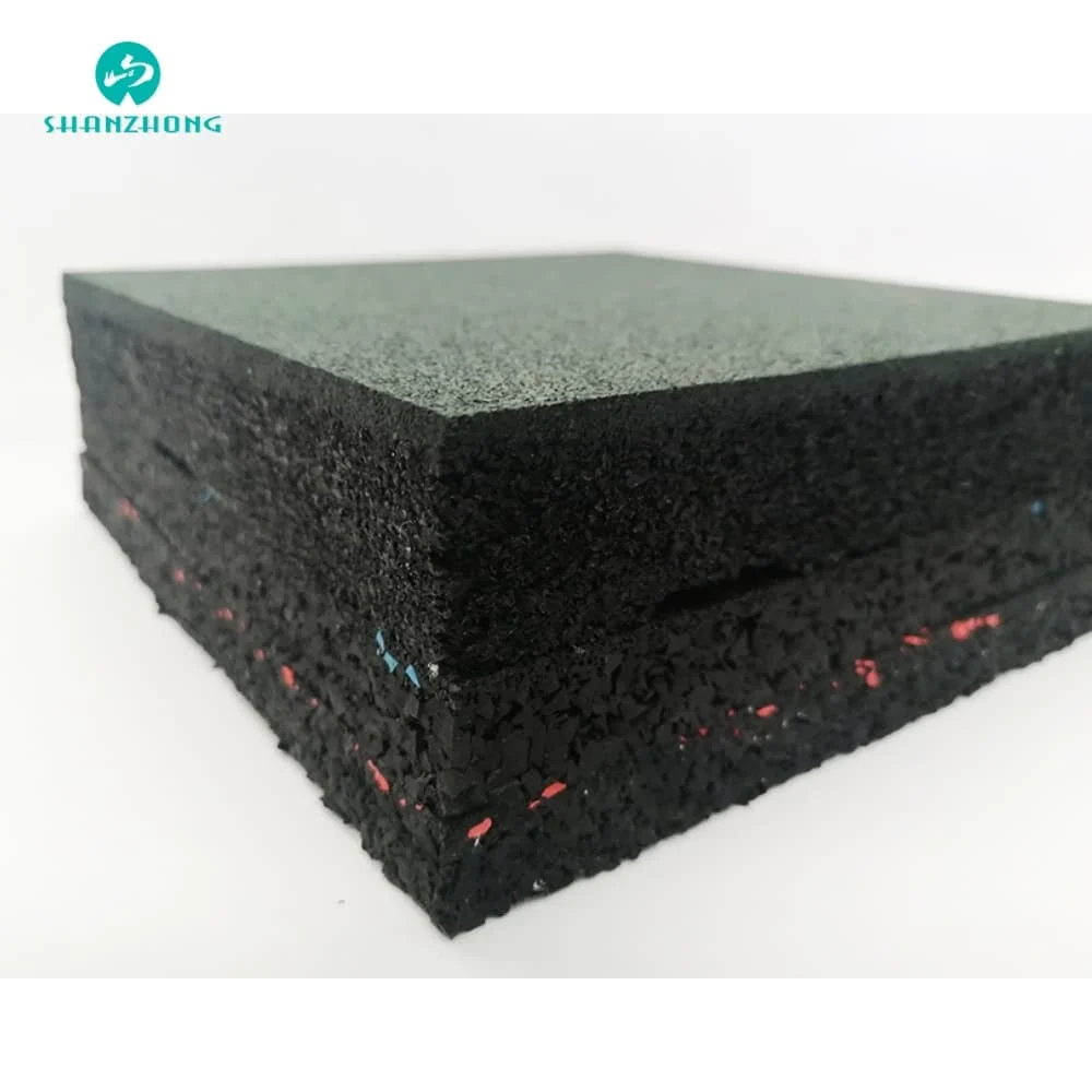 Anti-Vibration Rubber Granules Rubber Sheet Rubber Floor Tiles Rubber Crumb Rubber Flooring Mats for Gym Sports Exercise Equipment