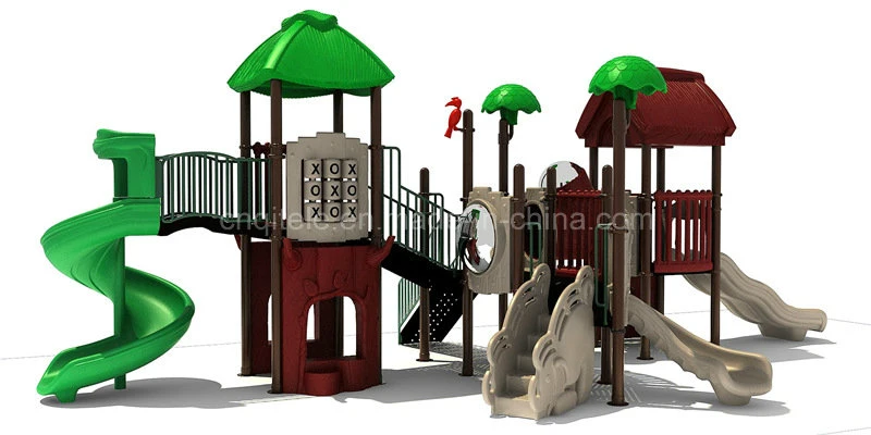 Amusement Park Outdoor Playground Equipment and Plastic Slide (TH-001)