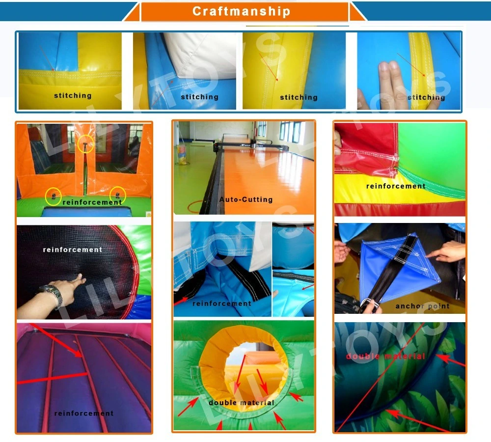 Indoor Large Inflatable Children&prime; S Trampoline for Commercial Use