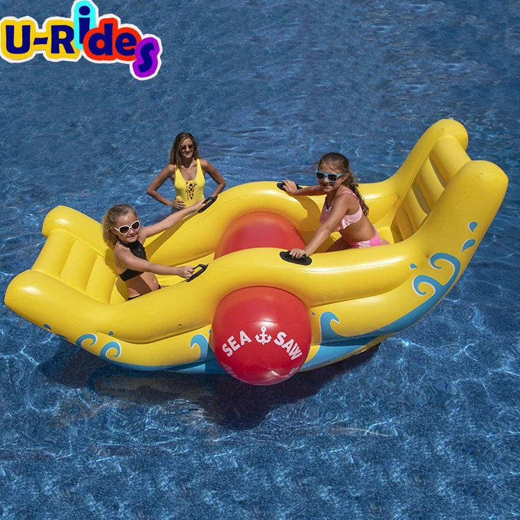 Air Sealing Inflatable Ship Seesaw Game Inflatable Viking Seesaw For Kids And Adults
