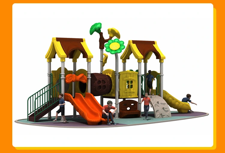 Supplier Large Children Plastic Slide Outdoor Playground Galvanized Steel Tube for Sale