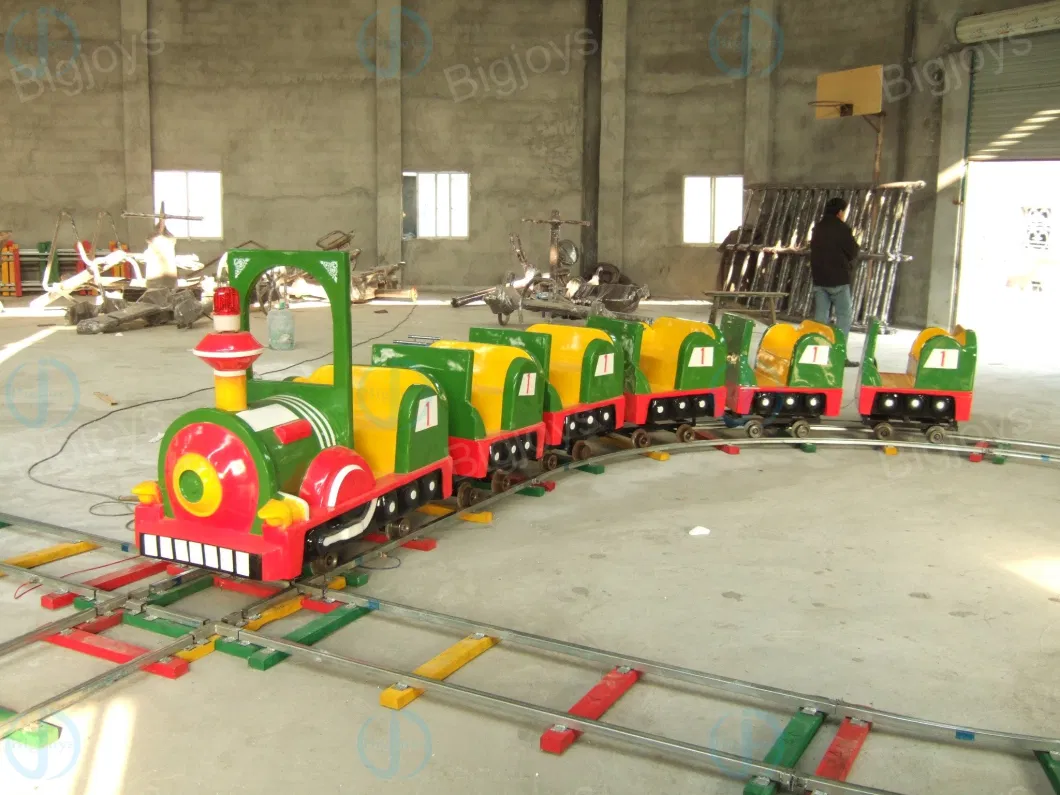 Children Amusement Park Mini Duck Animal Electric Train B Shape Track