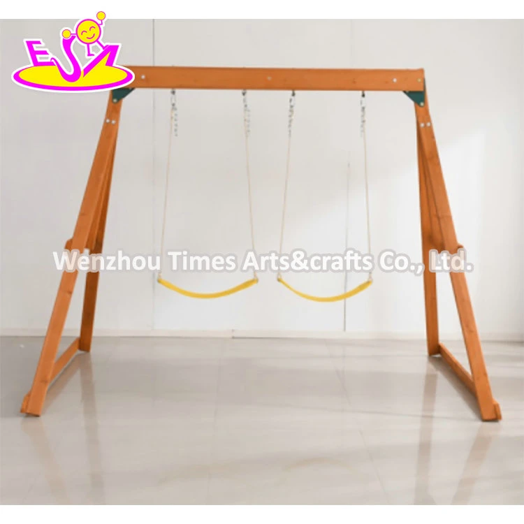 Factory Direct Garden Playground Wooden Swing Set for Kids W01d214