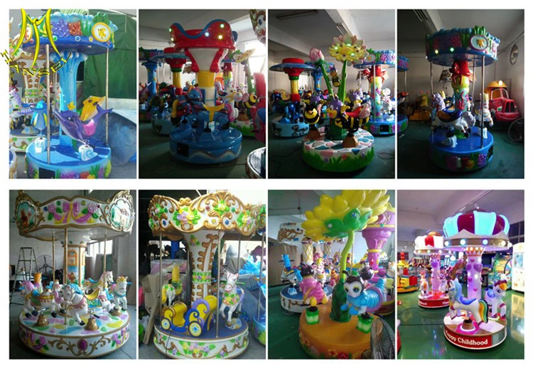 Hansel Carousel Horses Sale Fairground Rides 3 Seats Carousel Horse for Sale