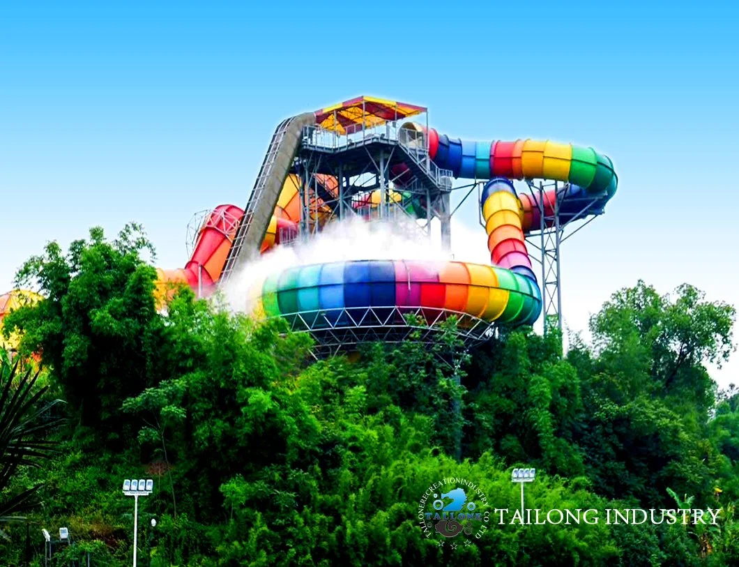 Spuer Bowl Water Park Commercial Customized FRP Slide of Amusemnt Park Water Play Equipment