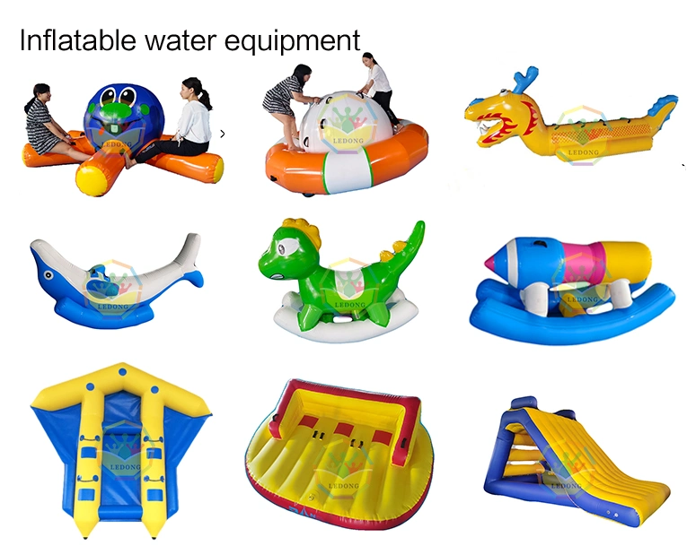 Customized Outdoor Playground Inflatable Trampoline Bouncy Inflatable Water Trampoline