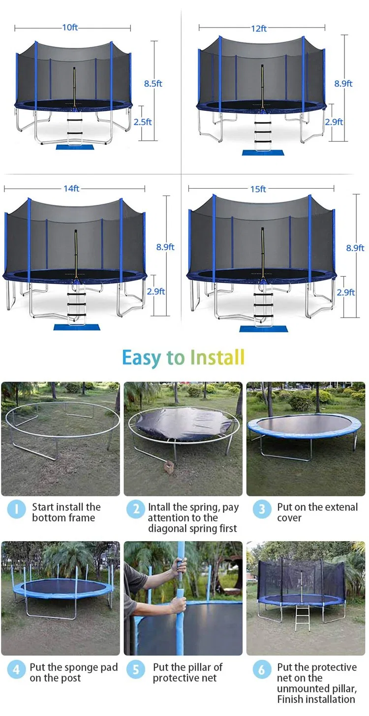 Portable Foldable Mini Exercise Indoor Outdoor Fun Fitness Trampoline for Children