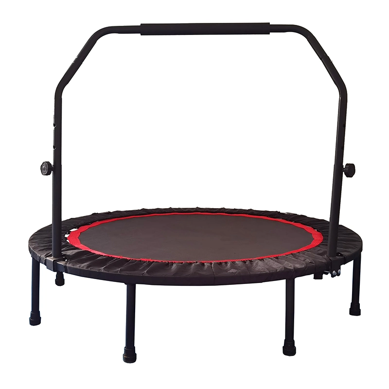 Funjump 51inch Indoor Hexagonal Bungee Fitness Mini Trampoline with Handle