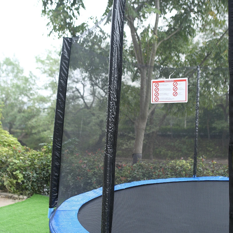 Recreational Trampoline for Kids and Adults with Basketball Outdoor Back Yard Trampoline with Safety Enclosure Net, Heavy Duty Stakes and Ladder